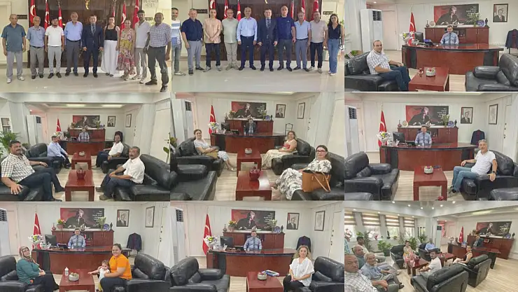 Kaymakam Hakan Yavuz Erdoğan'a Yeni Görevinde Ziyaretçi Akını Sürüyor