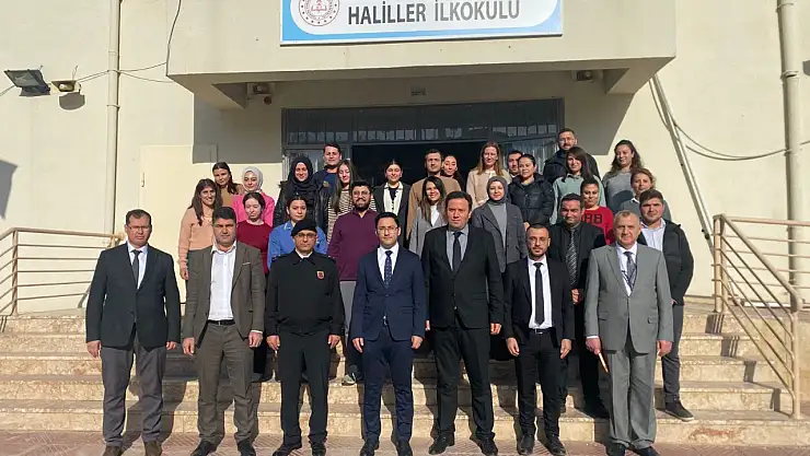 Kaymakam Murat Karahan ve İlçe Milli Eğitim Müdürü Mehmet AK, Haliller İlkortaokulu'nu Ziyaret Etti