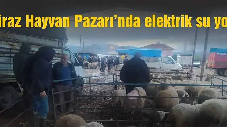 Kiraz Hayvan Pazarı'nda elektrik su yok