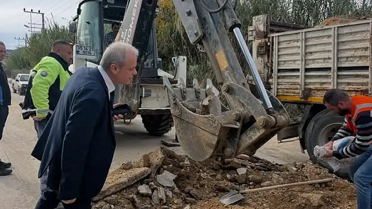 Kiraz Suludere Mahallesi'nde Asfalt Yama Çalışmaları Devam Ediyor