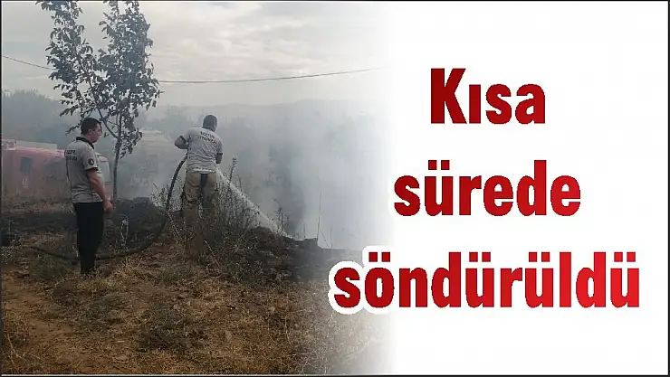 Kısa sürede söndürüldü