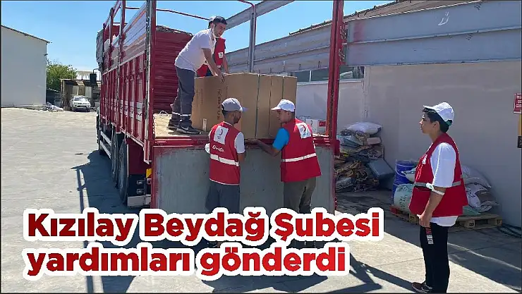 Kızılay Beydağ Şubesi yardımları gönderdi