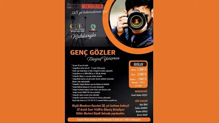 Küçük Menderes Gazetesi'nin 28. yıl kutlamasına özel 'Genç Gözler Fotoğraf Yarışması' başlıyor!