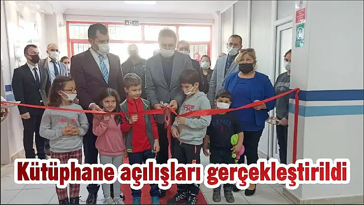 Kütüphane açılışları gerçekleştirildi