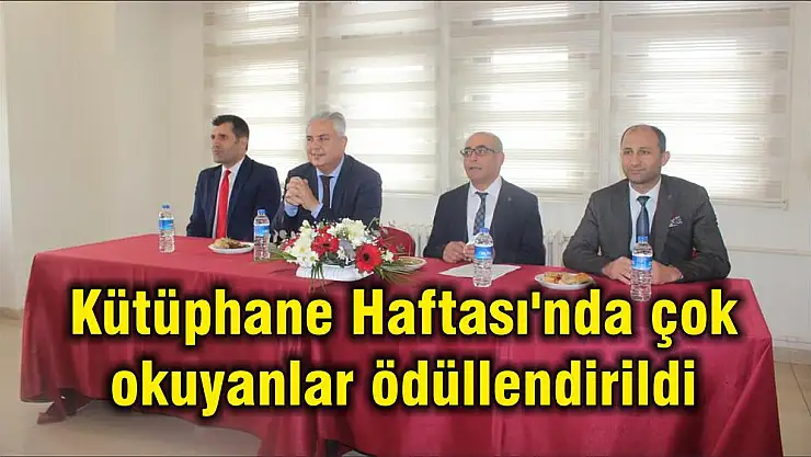 Kütüphane Haftası'nda çok okuyanlar ödüllendirildi