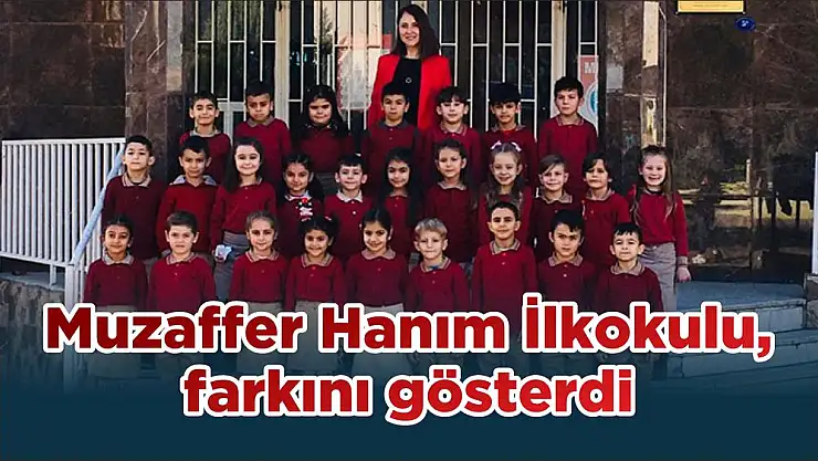 Muzaffer Hanım İlkokulu, farkını gösterdi