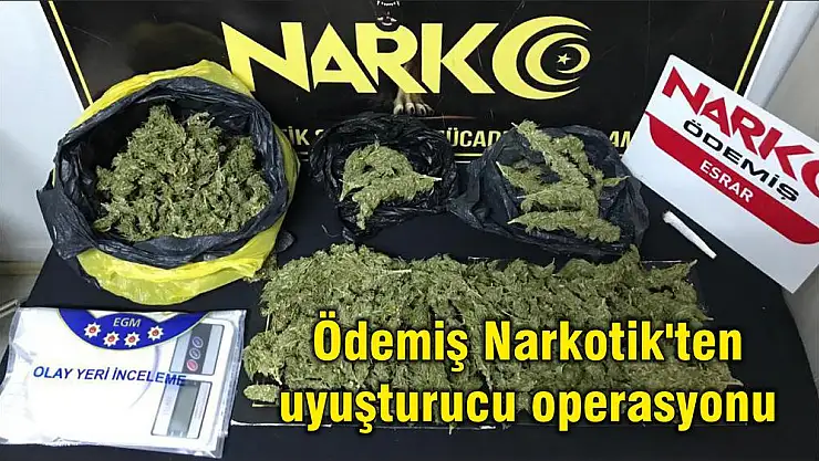 Ödemiş Narkotik'ten uyuşturucu operasyonu