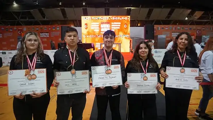 Ödemiş Zübeyde Hanım MTAL, GASTROANTALYA'da 7 Madalya ile Döndü