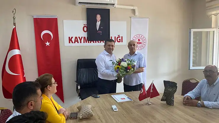 Ödemişli Muhtarlardan Kaymakam Erdoğan'a Hayırlı Olsun Ziyareti