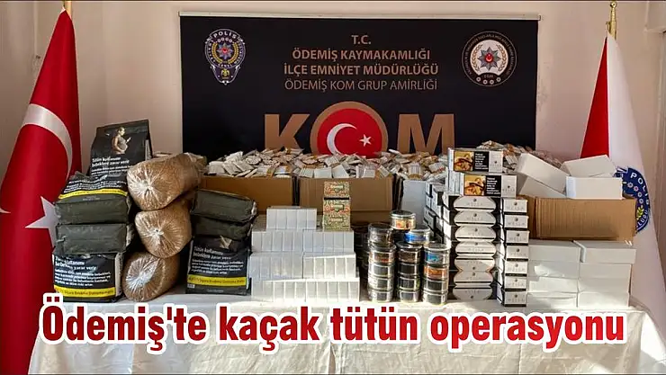 Ödemiş’te kaçak tütün operasyonu