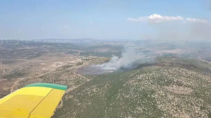 Ödemiş’te orman yangını!