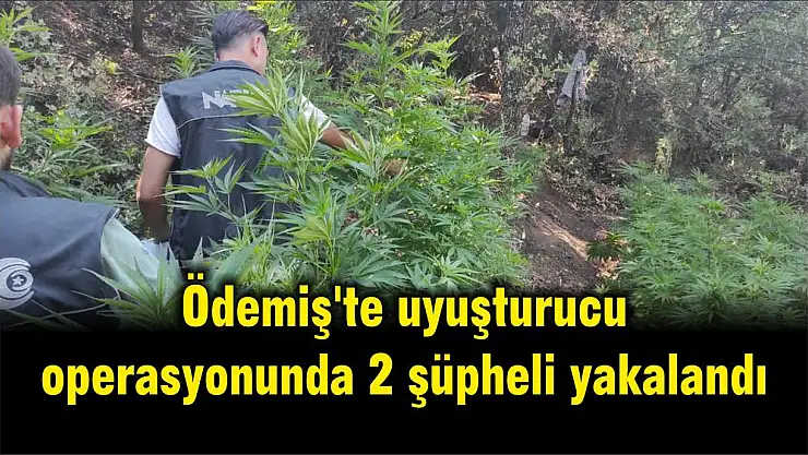 Ödemiş'te uyuşturucu operasyonunda 2 şüpheli yakalandı