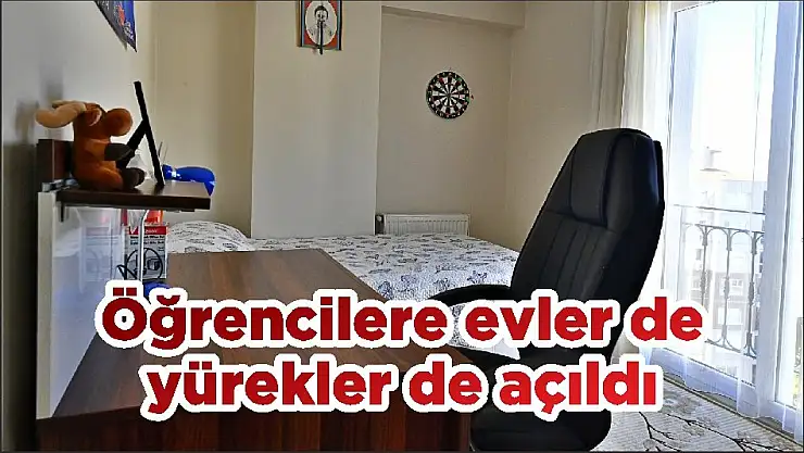 Öğrencilere evler de yürekler de açıldı