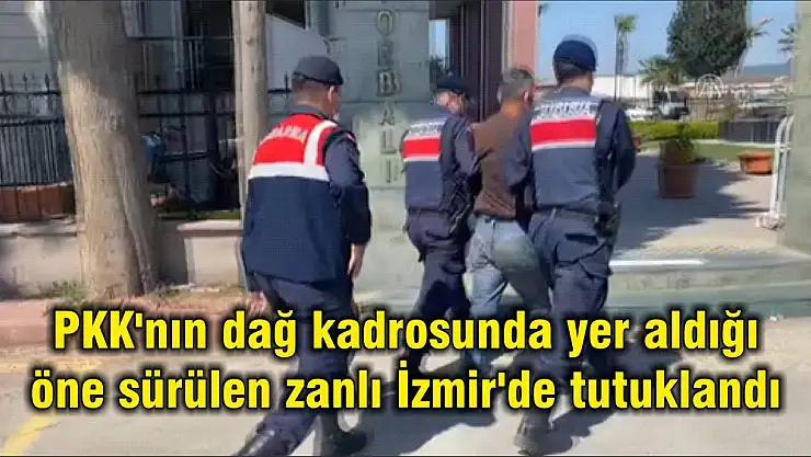 PKK’nın dağ kadrosunda yer aldığı öne sürülen zanlı İzmir’de tutuklandı