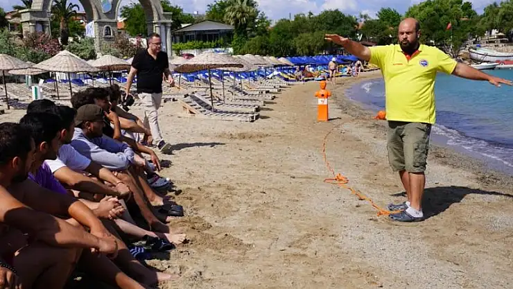 Seferihisar'da cankurtaranlar yaz sezonuna hazırlanıyor