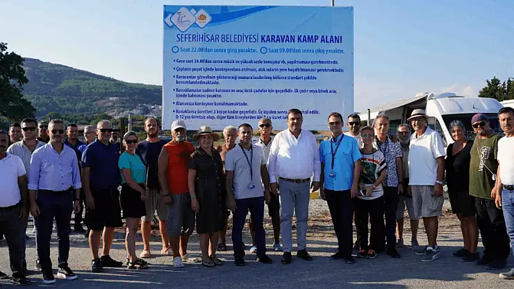 Seferihisar’daki karavan park halkın hizmetine sunuldu