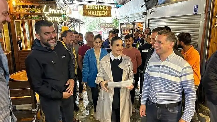 Selçuk Belediye Başkanı Filiz Ceritoğlu Sengel Şirince'deydi