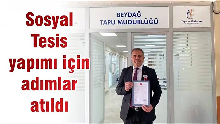 Sosyal Tesis yapımı için adımlar atıldı