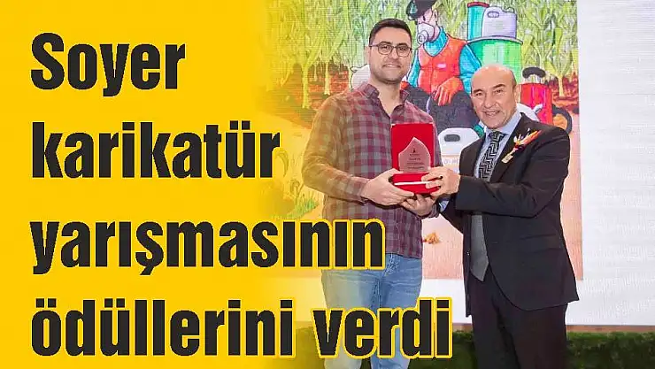 Soyer karikatür yarışmasının ödüllerini verdi