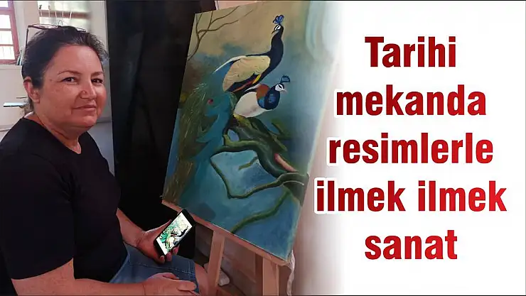 Tarihi mekanda resimlerle ilmek ilmek sanat