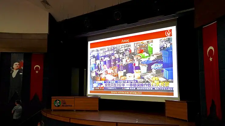 Tire Belediyesi'nde Teorik ve Uygulamalı Yangın Eğitimi Verildi