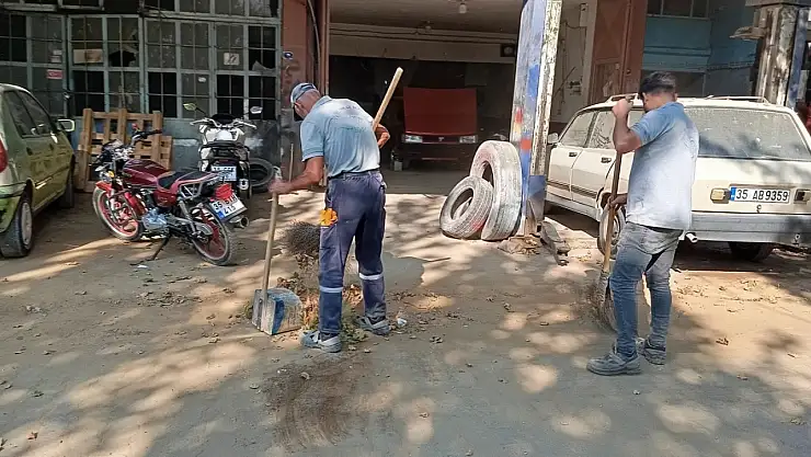 Tire Belediyesi'nden Sanayi Sitesi'nde Çevre Temizliği