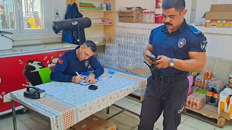 Tire Belediyesi Zabıta Müdürlüğü okul kantinlerini mercek altına aldı