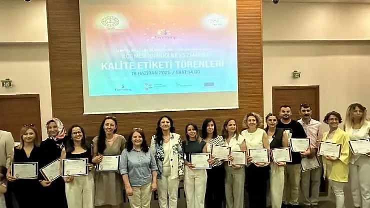Tire'den 28 Öğretmene Kalite Etiketi Ödülü