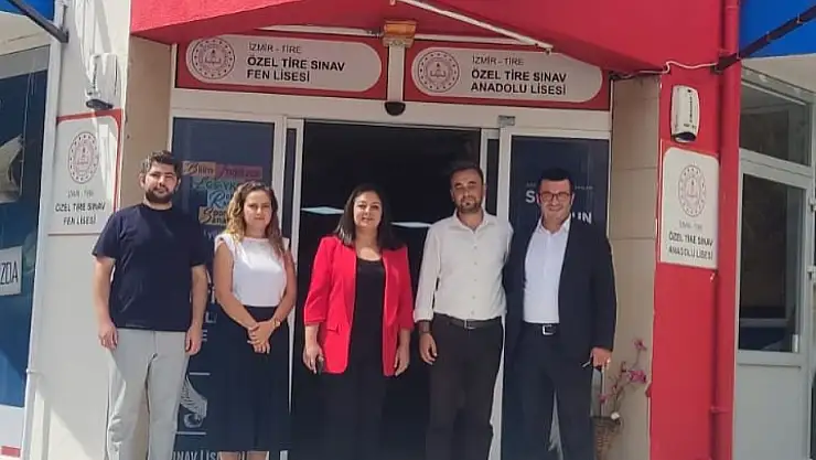 Tire İlçe Milli Eğitim Müdürü, Yeni Eğitim Yılında Sınav Lisesi'ni Ziyaret Etti