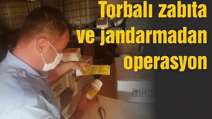 Torbalı zabıta ve jandarmadan operasyon