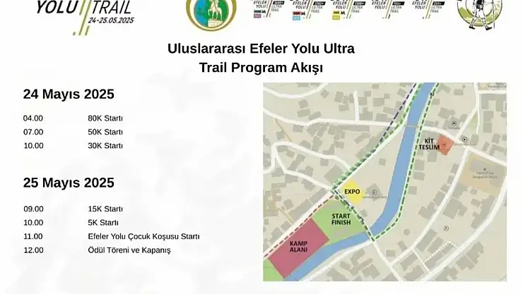 Uluslararası Efeler Yolu Ultra Trail Yarışları 24-25 Mayıs'ta Birgi'de!