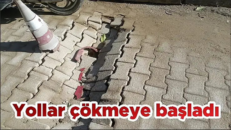 Yollar çökmeye başladı