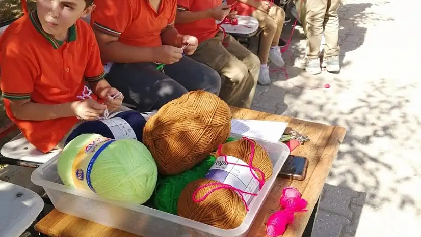 Atatürk İlkokulu Öğrencilerinden Türkiye Yüzyılı Maarif Modeli Kapsamında Beceri Temelli Çalışmalar