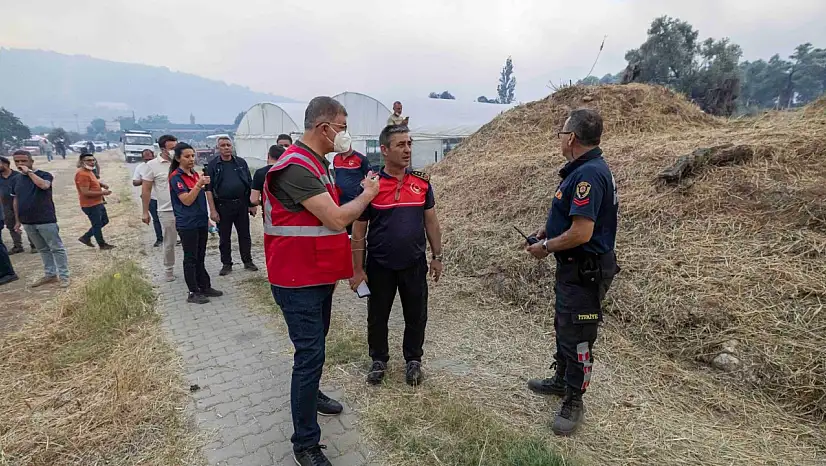 Başkan Tugay Ödemiş'te Yangın Bölgesinde