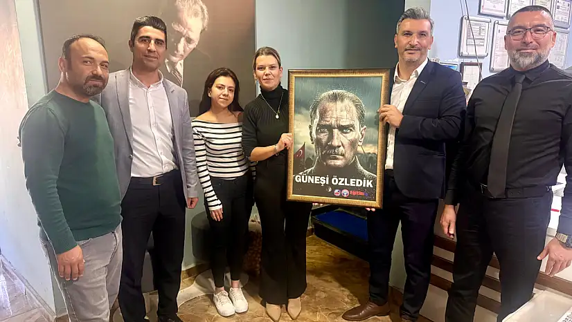 Eğitim-İş İzmir 6 No'lu Şube'den Ödemiş TV9'a Ziyaret