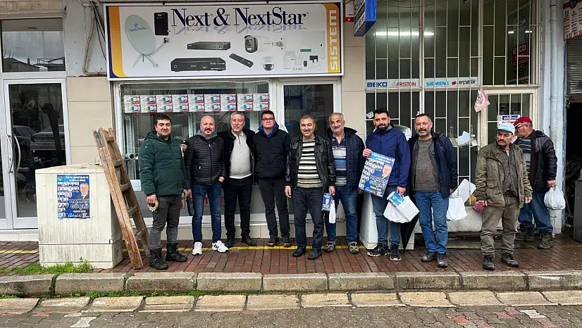 HAKAN GÜÇLÜ ÖDEMİŞ'TE SAHAYA İNDİ: CADDE CADDE, MAHALLE MAHALLE TEMAS