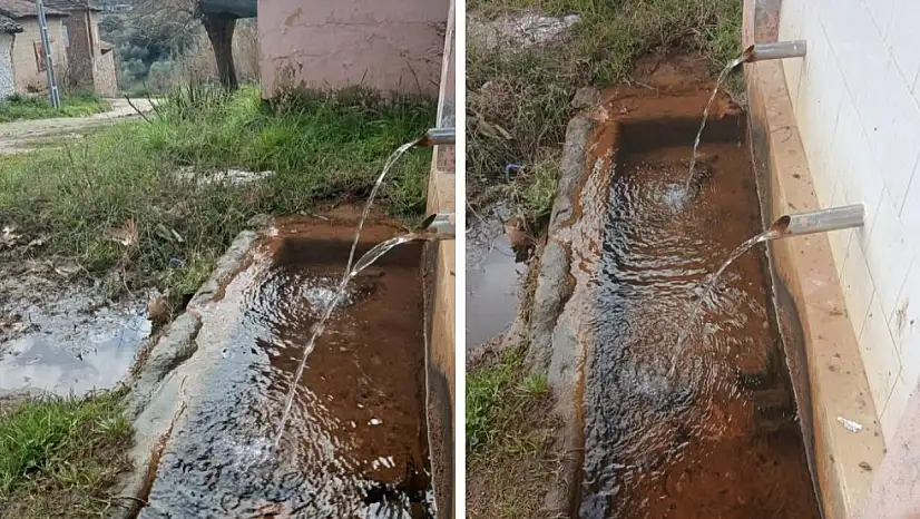 KAYAKÖY'DE BOŞA AKAN SU TV9 İHBAR HATTI'NA GELDİ