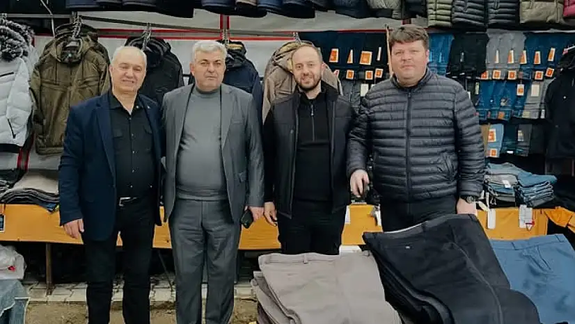 KİRAZ BELEDİYE BAŞKANI ODA BAŞKANLARIYLA ÇARŞIYI GEZDİ, ESNAFI DİNLEDİ