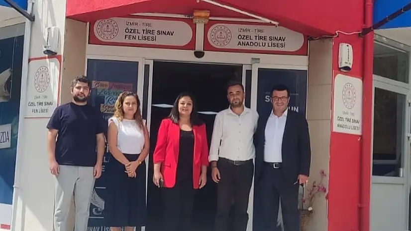 Tire İlçe Milli Eğitim Müdürü, Yeni Eğitim Yılında Sınav Lisesi'ni Ziyaret Etti