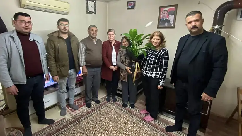 ÜLKÜ OCAKLARI ÖDEMİŞ'TEN ŞEHİT AİLELERİNE ZİYARET