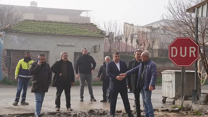 YENİÇİFTLİK YOLUNDA YENİLEME ÇALIŞMALARI BAŞLADI