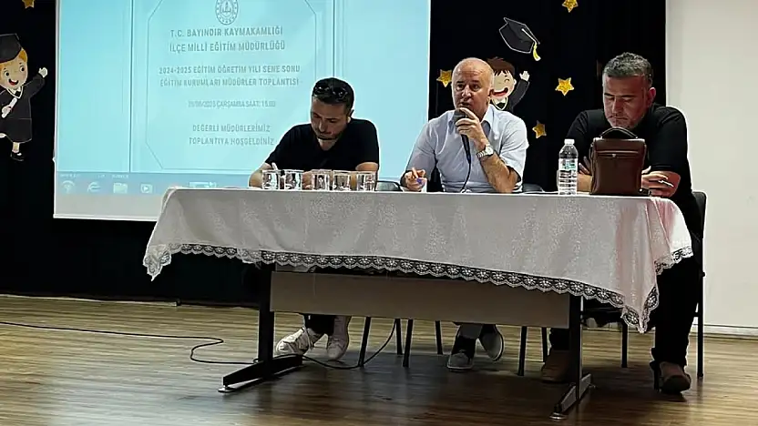 Bayındır'da 2024-2025 Eğitim Yılı Sene Sonu Müdürler Kurulu Toplantısı Gerçekleştirildi