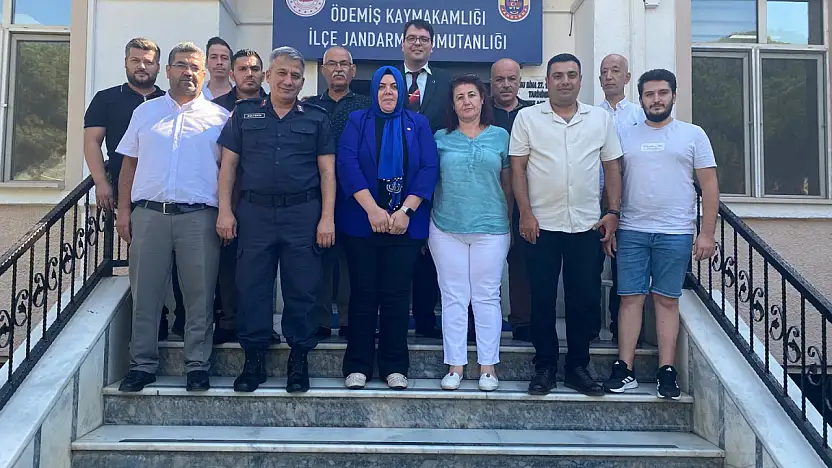 BÜYÜK BİRLİK PARTİSİ ÖDEMİŞ İLÇE TEŞKİLATI'NDAN KAYMAKAM VE JANDARMA KOMUTANINA ZİYARET