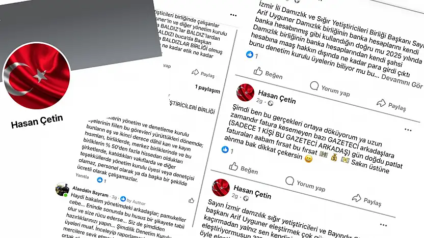 İDDİALARA GÖRE İZMİR DAMIZLIK BİRLİĞİ'NE YÖNELİK SAHTE HESAP KRİZİ