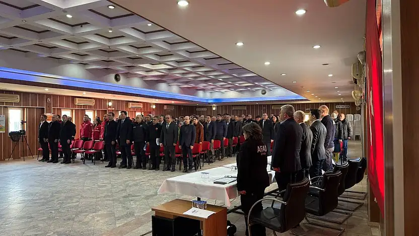 KİRAZ'DA AFET HAZIRLIKLARI MASAYA YATIRILDI