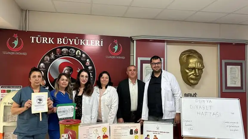 Kiraz Devlet Hastanesi'nde Diyabet Günü İçin Farkındalık Etkinliği