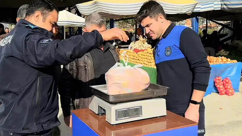 KİRAZ PAZARYERİNDE ÖLÇÜ VE TARTI DENETİMİ YAPILDI