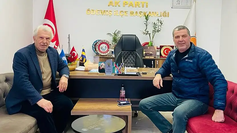 MEHMET ERİŞ'TEN ÖDEMİŞ AK PARTİ İLÇE BAŞKANI MURAT ÖNCEL'E ZİYARET