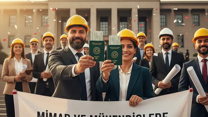 MİMAR VE MÜHENDİSLERE YEŞİL PASAPORT YOLU AÇILIYOR