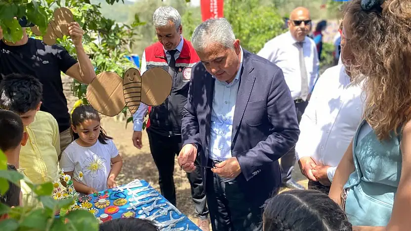Ödemiş İlçe Tarım ve Orman Müdürlüğü'nden Pirinççi İlkokulu öğrencileriyle örnek su tasarrufu projesi
